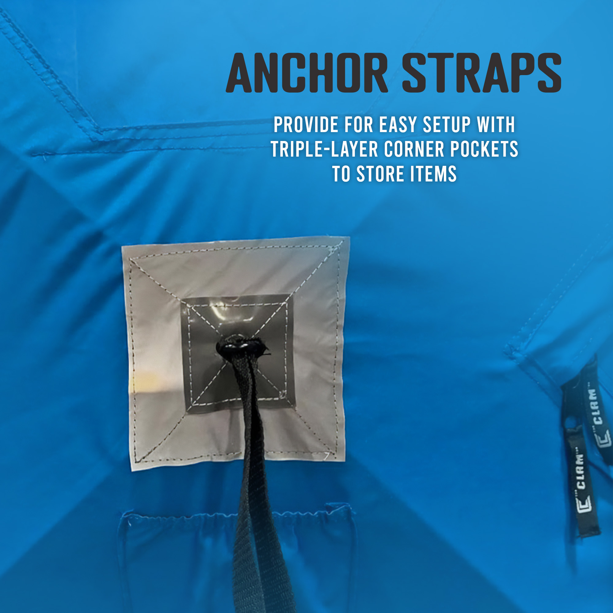 Portable 6 x 12 Ft C-720 Pop Up Ice Fishing Thermal Hub Shelter